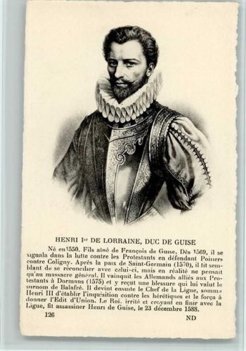 Nr. 126 Henri 1er de Lorraine, Duc de Guise
