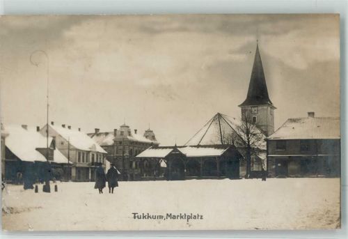Tuckum 1916 Winter Marktplatz