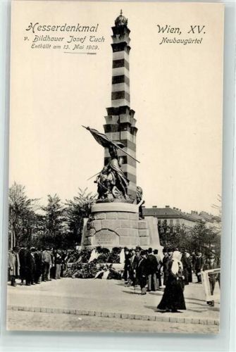 Wien Hesserdenkmal v. Bildhauer Josef Tuch Neubaugürtel