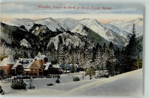 Sinaia Winter Corpul de Garda si Muntii Bucegi Earna