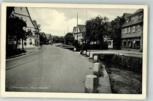 77833 W7583 Ottersweier Foto AK Hauptstrasse