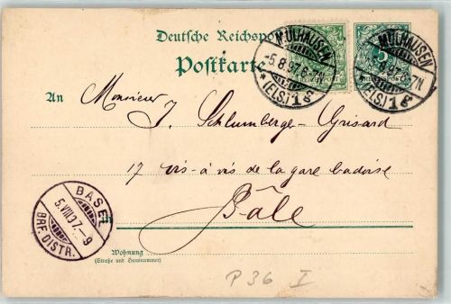 Mulhausen 1897 Ganzsache