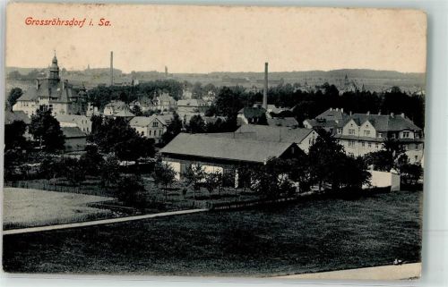 Großröhrsdorf 1915 mit Rathaus Feldpost