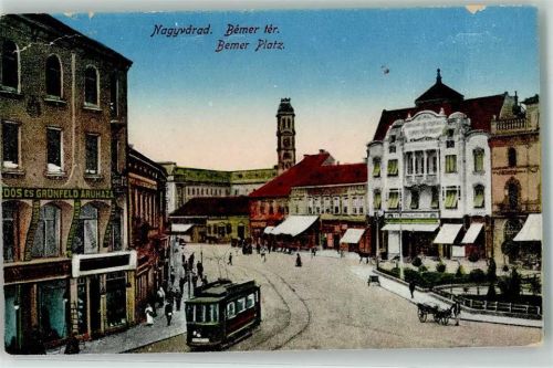 Nagyvarad 1917 Straßenbahn Bemer Platz