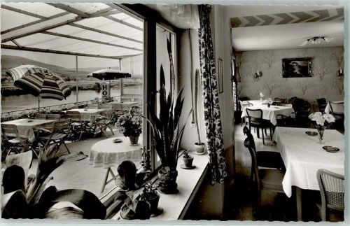 54539 W5564 Ürzig , Mosel Foto AK Hotel Moselschild