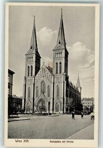 Wien Bebelplatz mit Kirche