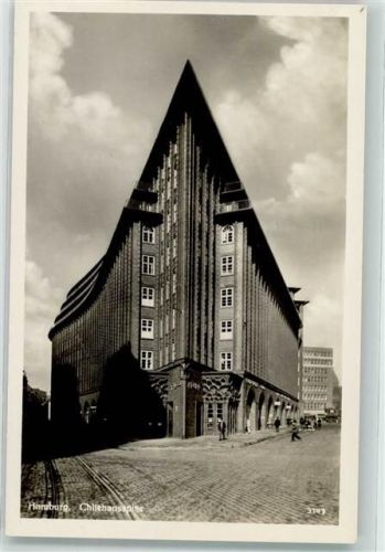 Hamburg Chilehaus Spitze Architekt Fritz Höger
