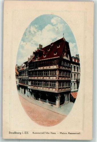 67000 Strasbourg Straßburg Prägedruck Kammerzell`sches Haus