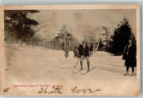 Montreal 1904 Foto AK Winter Ski Sport