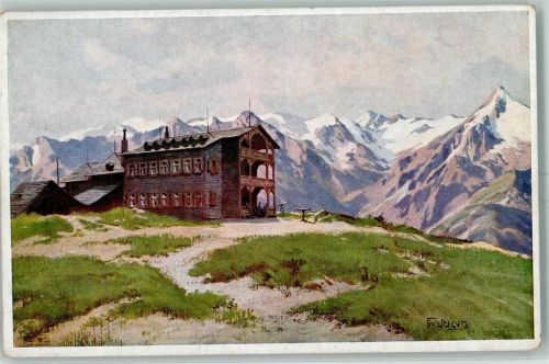 Schmittenhöhe Alpenhotel Hüttenstempel sign Fr. Jung