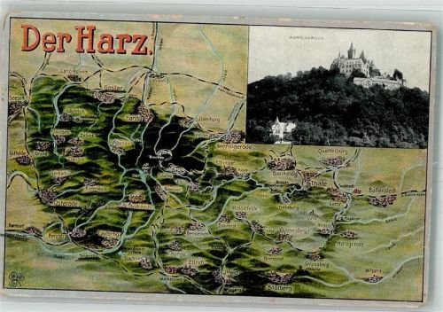 Wernigerode Landkarte Harz