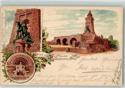 Kyffhäuserdenkmal 1901 Kaiser-Wilhelmdenkmal Barbarossa
