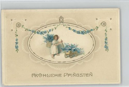 Jugendstil Art - Vergissmeinnicht - 1917 AK Verlag EAS