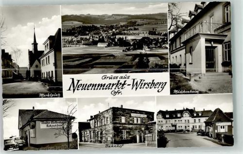 95339 W8655 Wirsberg - Marktplatz Mädchenheim Elektrohaus Schneuder Bahnhof