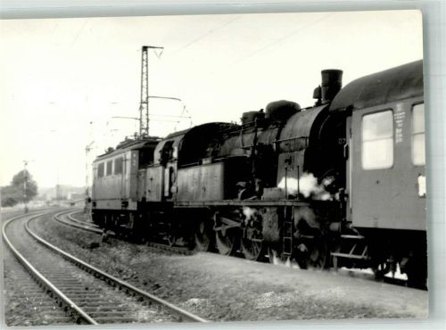 96450 W8630 Creidlitz Foto AK Eisenbahn 144 064-3 u. 078 154-2 Bahnhof Ort handschriftlich