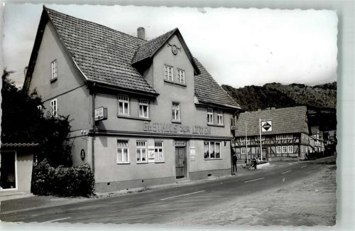 Altmorschen Gasthaus zum Löwen Tankstelle Foto keine Ak Ort handschriftlich