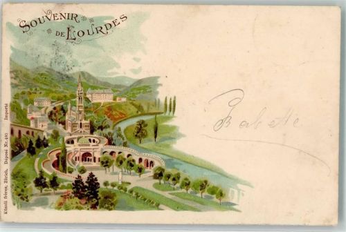 65100 Lourdes 1898 Lithographie