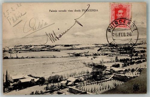 Puigcerda 1926 Winter Marke bildseitig