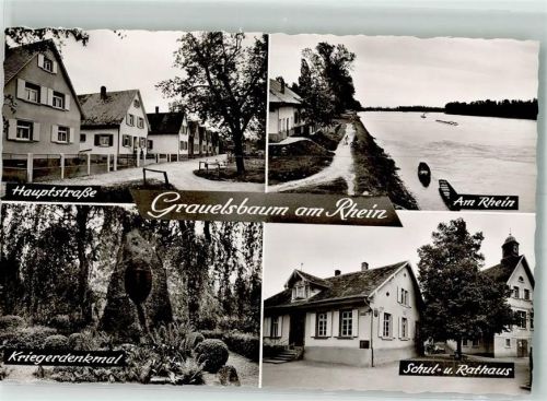 Grauelsbaum Gasthaus zur Blume Kriegerdenkmal Schule Rathaus
