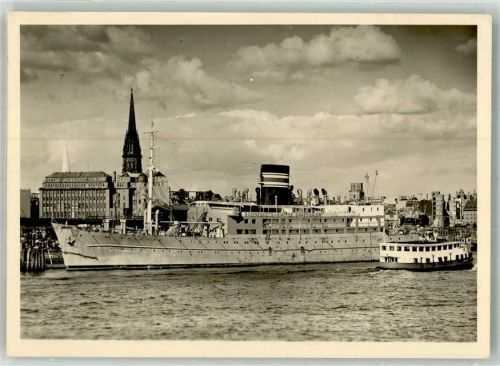 Hamburg 1950 Hotelschiff Daressalam