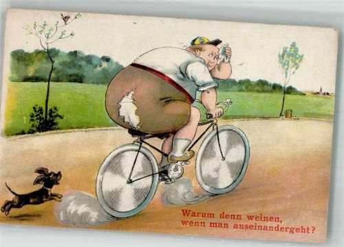 Dicker Mann auf dem Fahrrad Verlag WS + SB 681