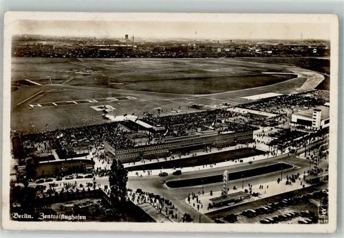 Tempelhof 1936 Flieger Foto Klinke Nr. 9611 Zentralflughafen