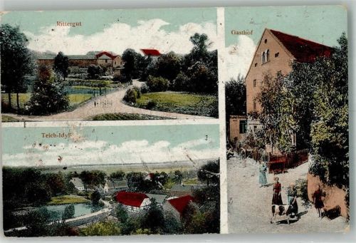 Niederjahna Rittergut Gasthaus Nieder-Jahna Am Teich