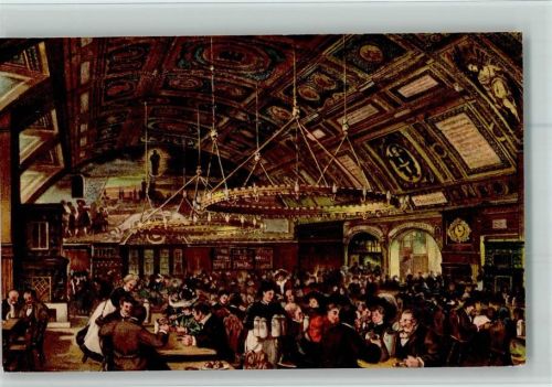 München Kgl. Hofbräuhaus Innenaufnahme Festsaal