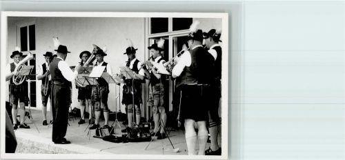 Volksmusik - Blaskapelle Fotokarte AK