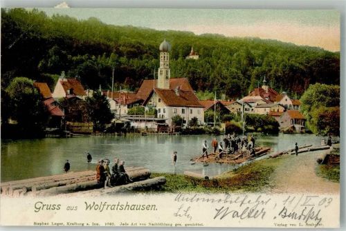 Wolfratshausen 1903 Adelskorrespondenz Floss Kirche