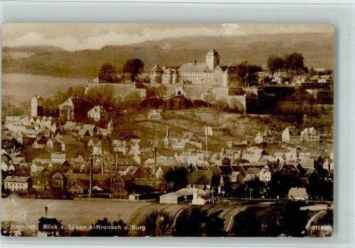 Kronach Blick von Süden auf Kronach und Burg