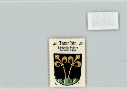 Traunstein Vignette Wappen Kaffee Hag ca 1920-1940
