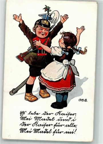 Tracht Kriegspostkarte No. 78 CA u. Co.