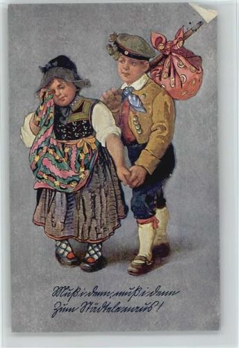 WK I - Trachten - Abschied - Er muß in den Krieg - Verlag GMT Nr. 201 -