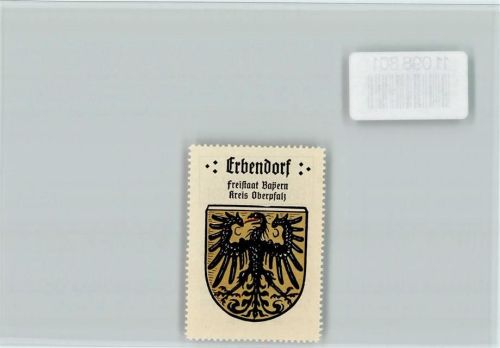 W8488 Erbendorf Adler Vignette Wappen Kaffee Hag ca 1920-1940 Vignette