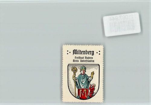 Miltenberg Vignette Wappen Kaffee Hag ca 1920-1940