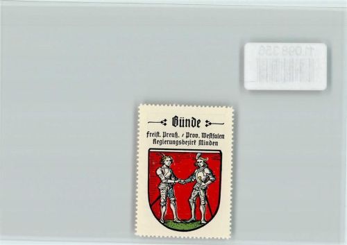 Bünde Vignette Wappen Kaffee Hag ca 1920-1940