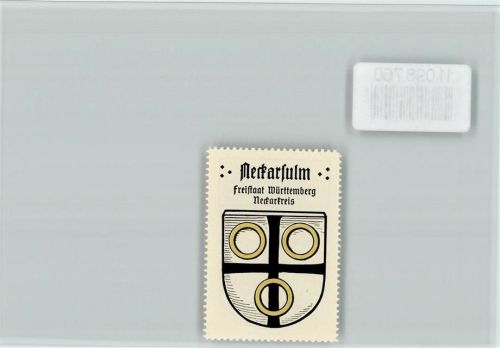 Neckarsulm Vignette Wappen Kaffee Hag ca 1920-1940