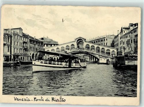 Venezia Ponte di Rialto Ausflugsschiff