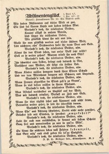 Abstinentenglück - Kröger Musikverlag , christliches