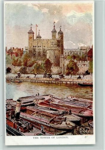 London The Tower of London sign. Rapco Postcard Nr. 3000
