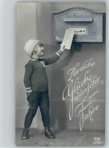 Verlag EAS Nr. 4895-3 - Neujahr 1919 Foto AK