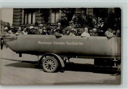 München Fremden-Rundfahrten ca 1928 AK