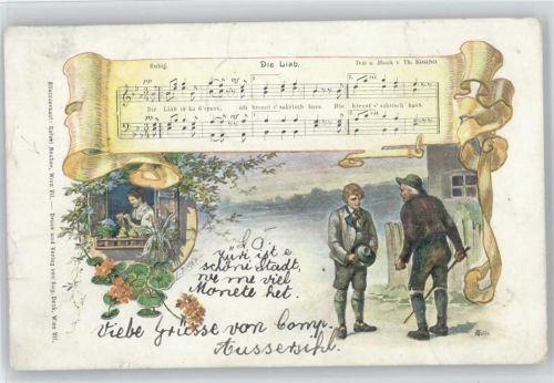Liederkarte 1899 AK