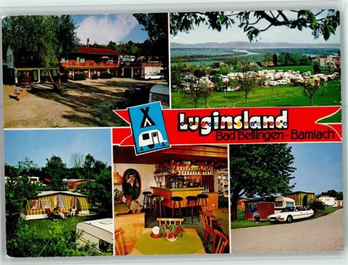 Bad Bellingen Camping Lug ins Land Wohnwagen Zelte Innenaufnahme Gaststätte Mehrfachaufnahme