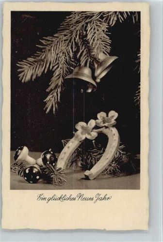 Neujahr, Glocken, Deko-Pilze