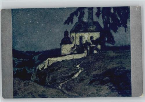 Ernst Liebermann - Kapelle im Mondschein - Serie 35/321 Volkskunstverlag
