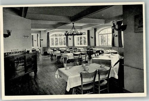 64665 W6146 Alsbach Foto AK Christian Stock-Schule Schulungs- und Erholungsheim Frühstückszimmer