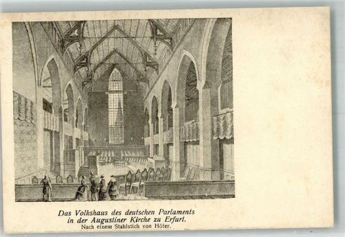Erfurt Volkshaus d. deutschen Parlamentes in d. Augustiner Kirche