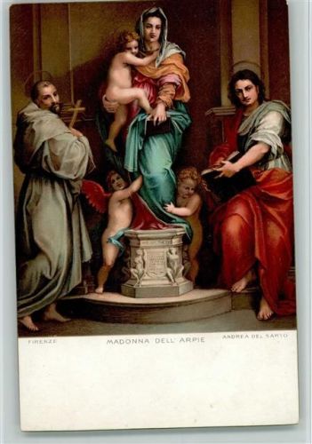 29843 Gemälde von Del Sartro, Madonna dell Arpie, Heilige, christliches